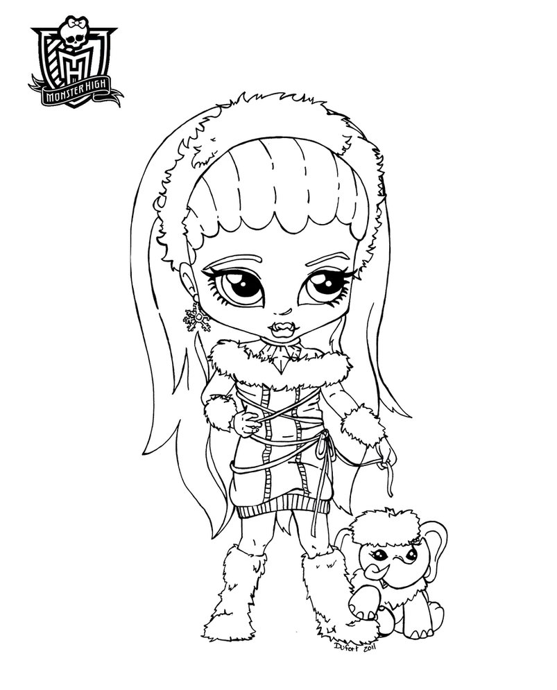 Scène de Monster High avec des personnages emblématiques en pleine action
