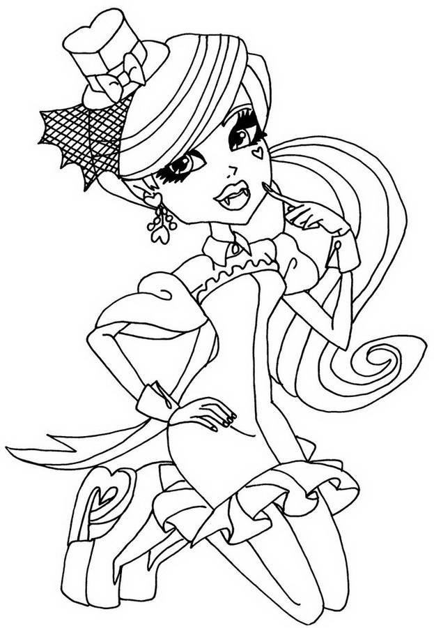 Personnage de Monster High se préparant pour une fête