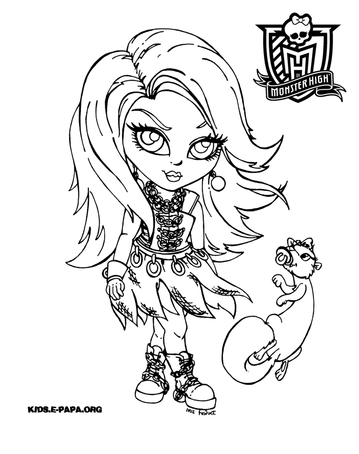 Personnage de Monster High en pleine pose dynamique