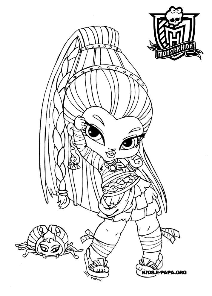 Personnage de Monster High en pleine pose avec accessoires