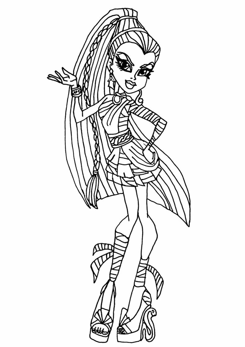 Monstre à l'école : une élève de Monster High en pleine activité