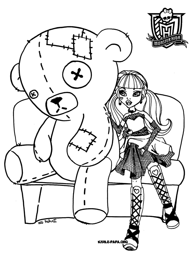 Personnage de Monster High en pleine pose dynamique