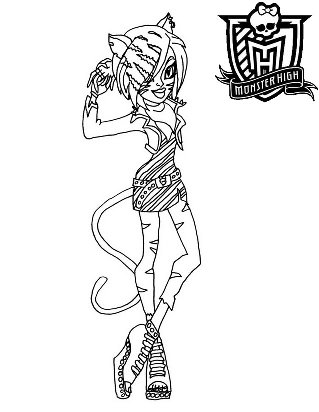 Une jeune fille de Monster High avec une tenue stylée dans un décor urbain
