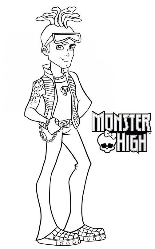 Une jeune fille de Monster High se prépare pour une pose stylée