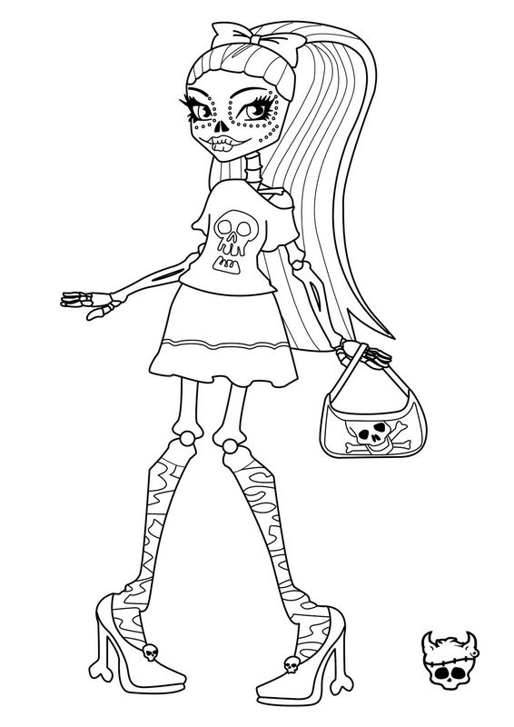 Un personnage de Monster High en pleine pose dynamique