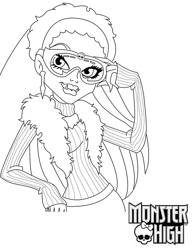Une jeune fille de Monster High prête à se faire des amis dans un univers coloré