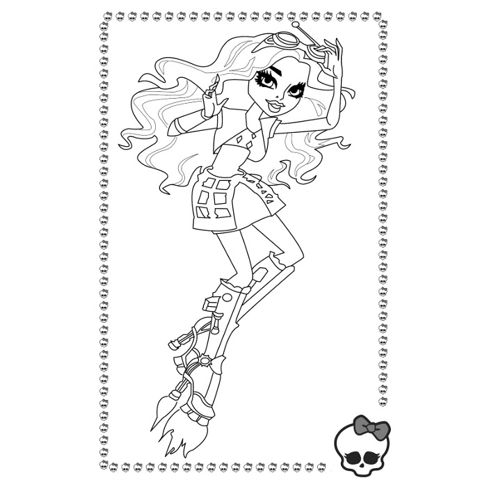 Une jeune fille de Monster High en pleine aventure artistique