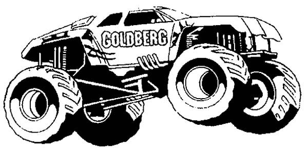 Un monster truck en pleine action sur un terrain accidenté Un monster truck en pleine action sur un terrain accidenté