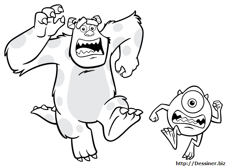 Coloriage Monstres et Cie #52164 à imprimer