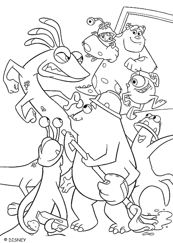 Coloriage Monstres et Cie #52192 à imprimer Coloriage Monstres et Cie #52192 à imprimer