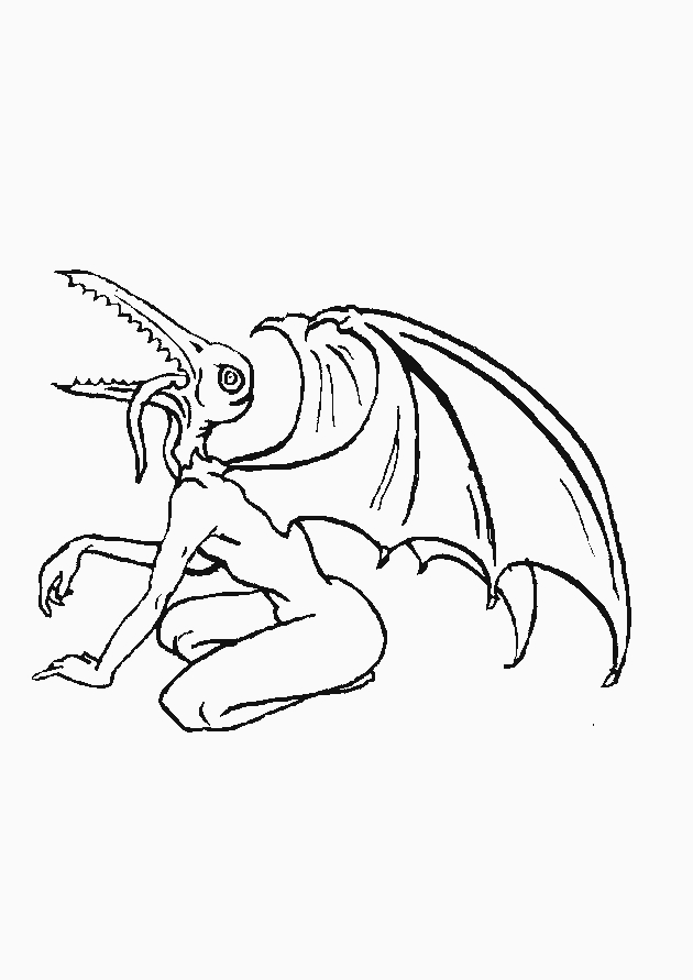 Coloriage de monstres amusants dans un décor ludique