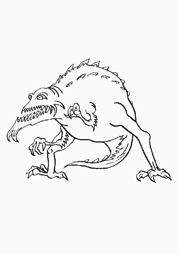 Coloriage de monstres et compagnie dans un décor ludique