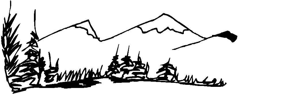 Coloriage d'une montagne majestueuse sous un ciel dégagé