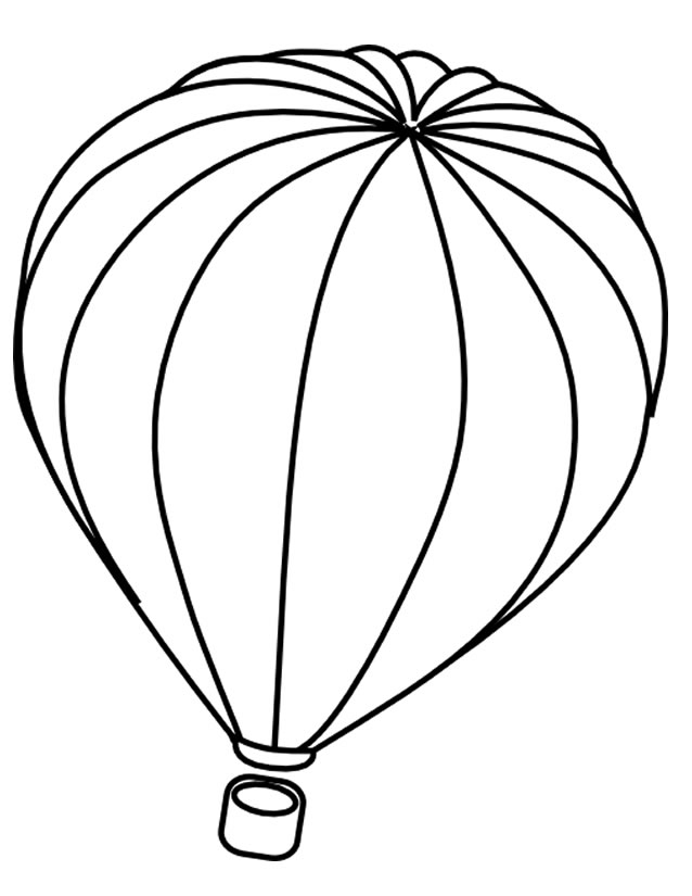 Coloriage de montgolfières flottant dans un ciel ensoleillé