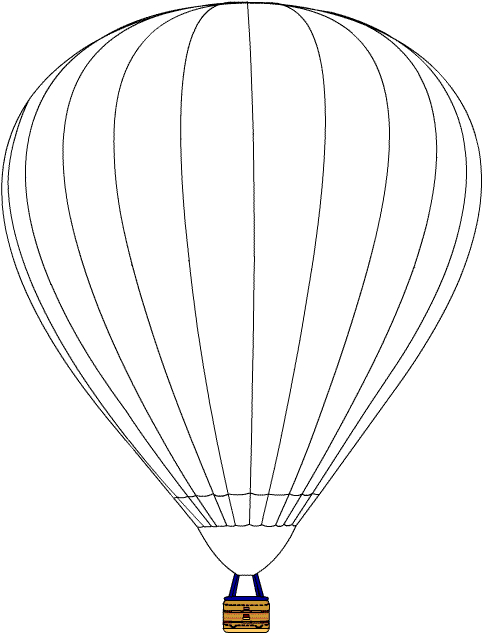Montgolfières flottant dans un ciel dégagé