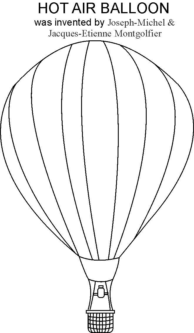 Coloriage de montgolfières flottant dans un ciel serein