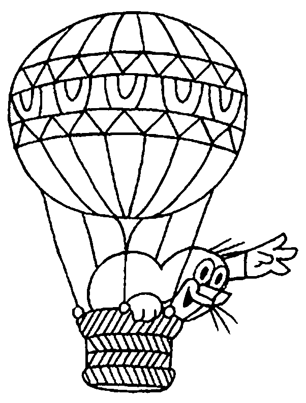 Montgolfières flottant dans un ciel nuageux