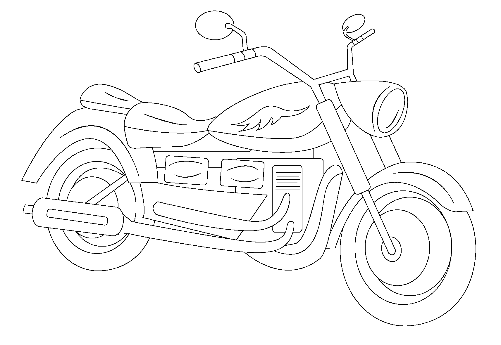 Un motocycle sur une route sinueuse entourée de paysages naturels