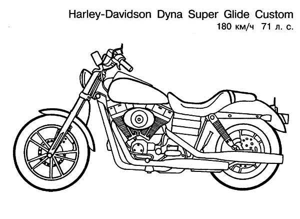 Coloriage d'une moto sur fond de paysages variés