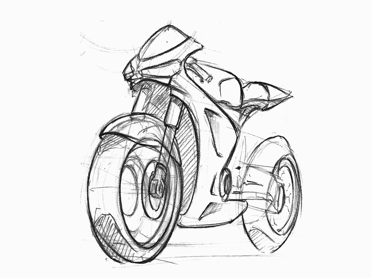 Coloriage d'une moto sur fond de paysage urbain