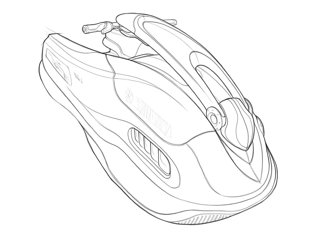 Coloriage d'une motomarine Sea-Doo sur l'eau avec des vagues