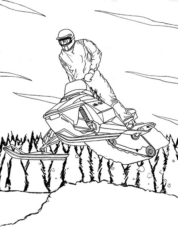 Coloriage Motoneige / Skidoo #47147 à imprimer Coloriage Motoneige / Skidoo #47147 à imprimer