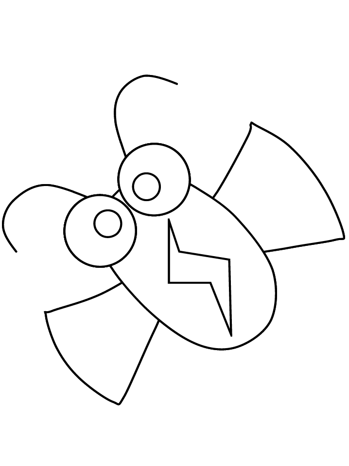 Coloriage d'une mouche sur une feuille avec des détails précis
