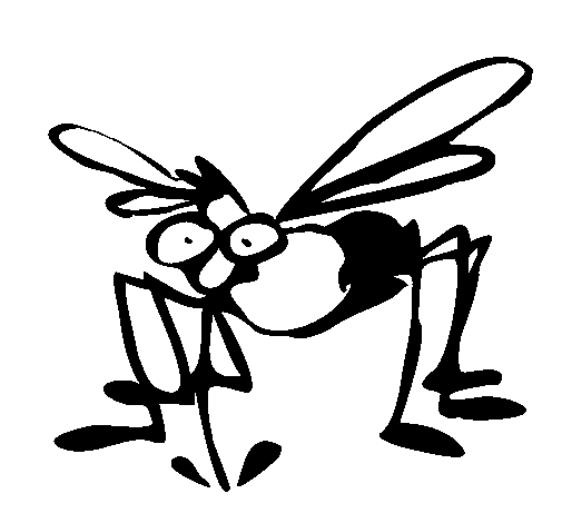 Coloriage d'une mouche sur une feuille avec des détails précis