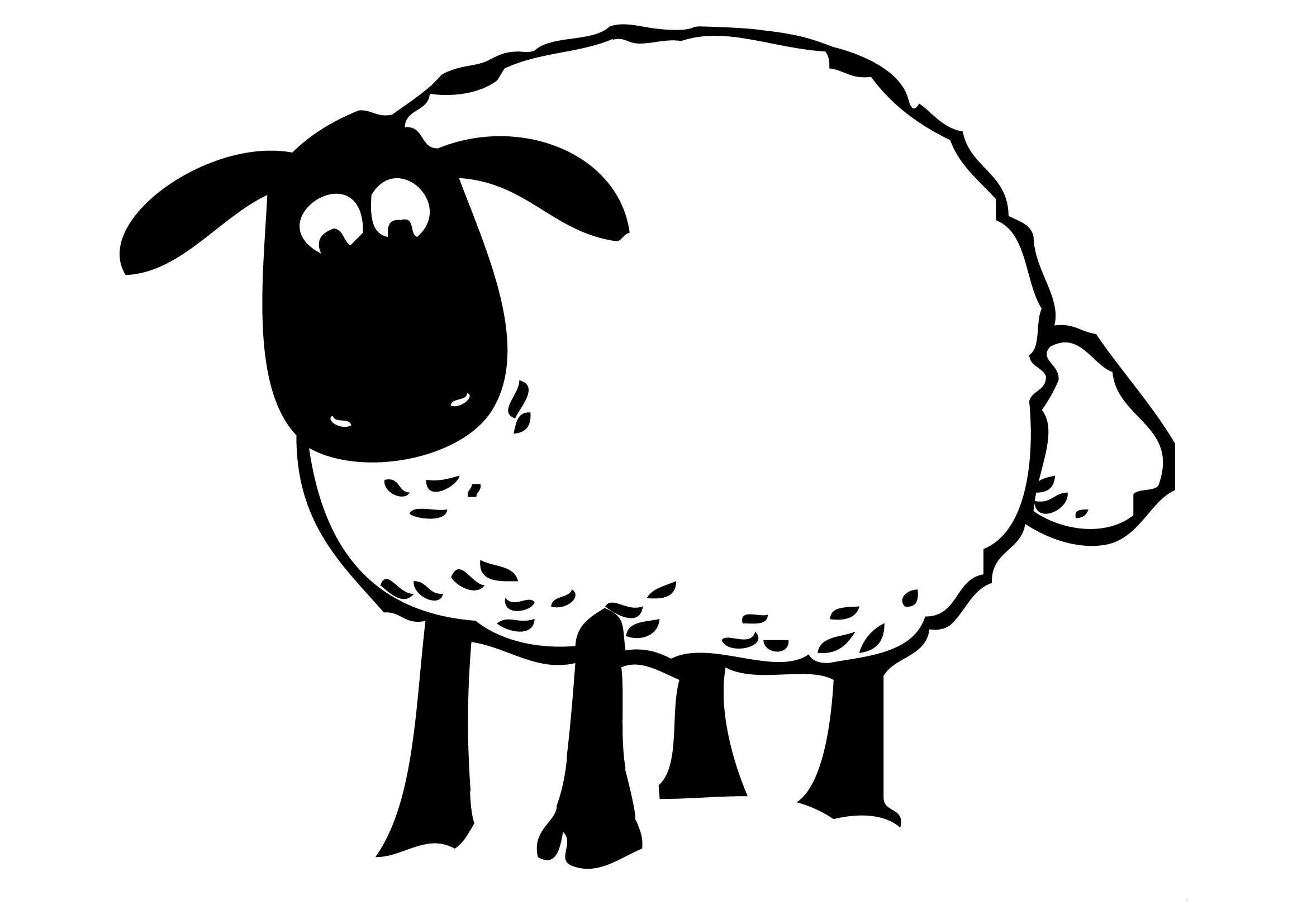 Un mouton paisible dans un champ verdoyant