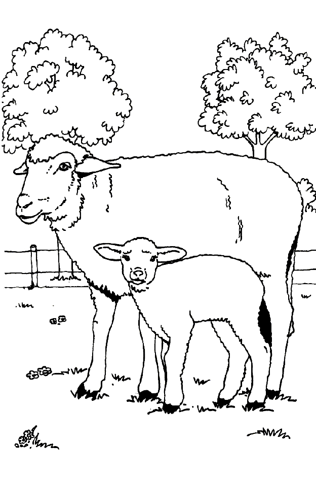 Un mouton joyeux gambadant dans un champ verdoyant