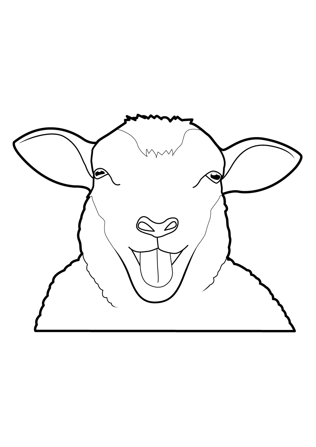 Un mouton paisible dans un champ verdoyant
