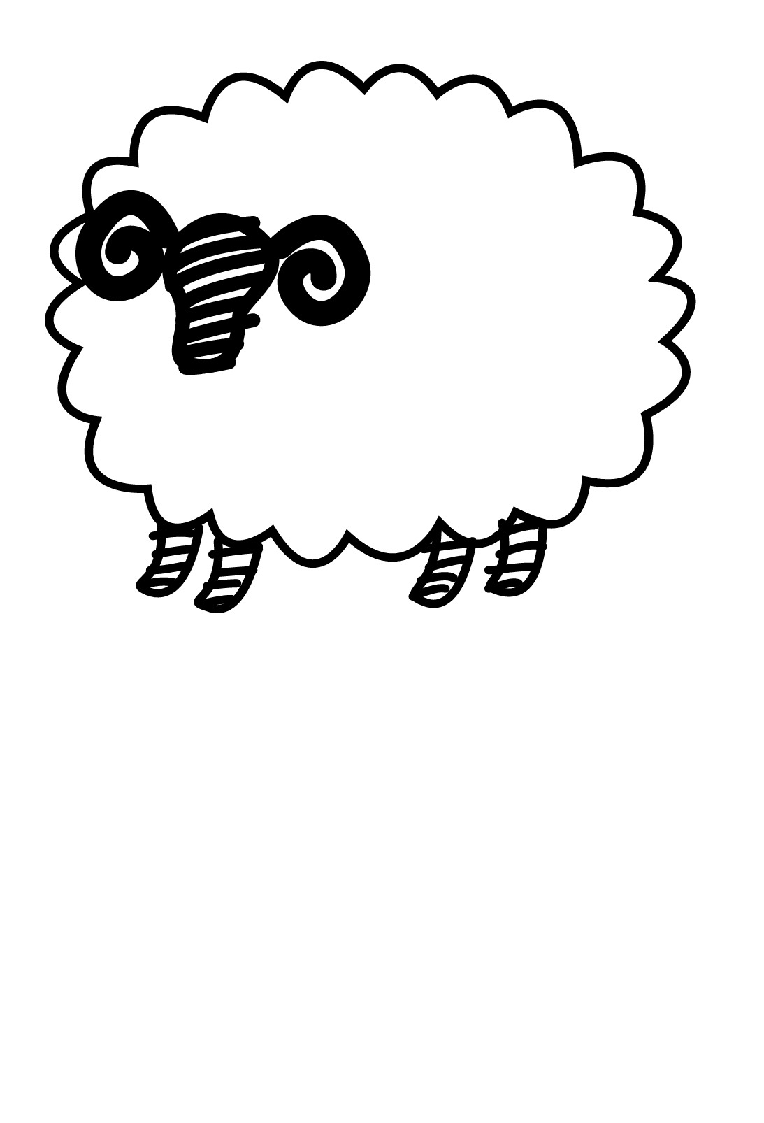 Un mouton joyeux dans un champ verdoyant