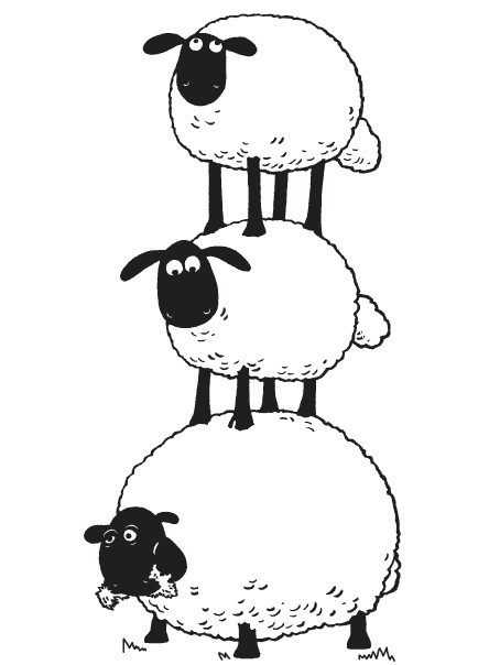 Un mouton joyeux dans un champ verdoyant