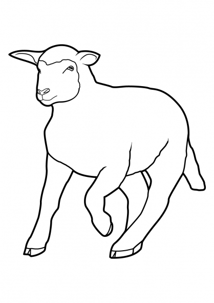 Un mouton paisible dans un paysage pastoral