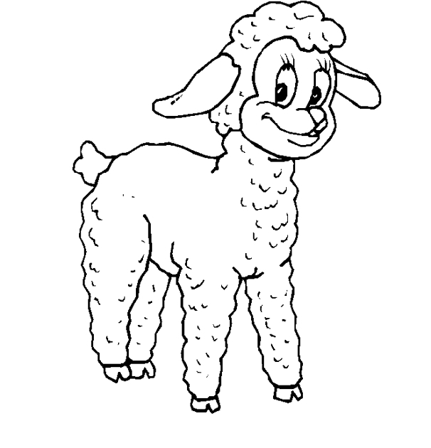 Un mouton joyeux se reposant dans un champ verdoyant
