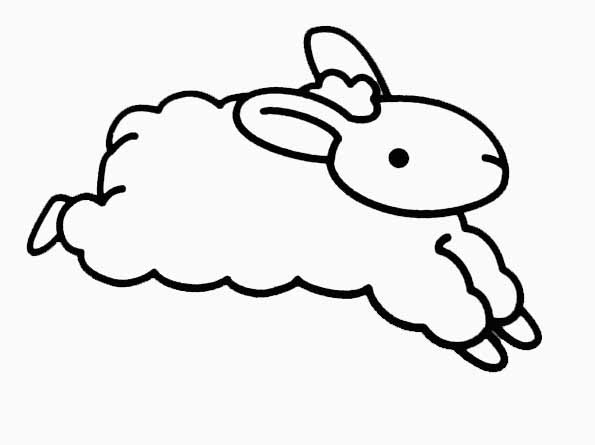 Un mouton joyeux sur une prairie verdoyante