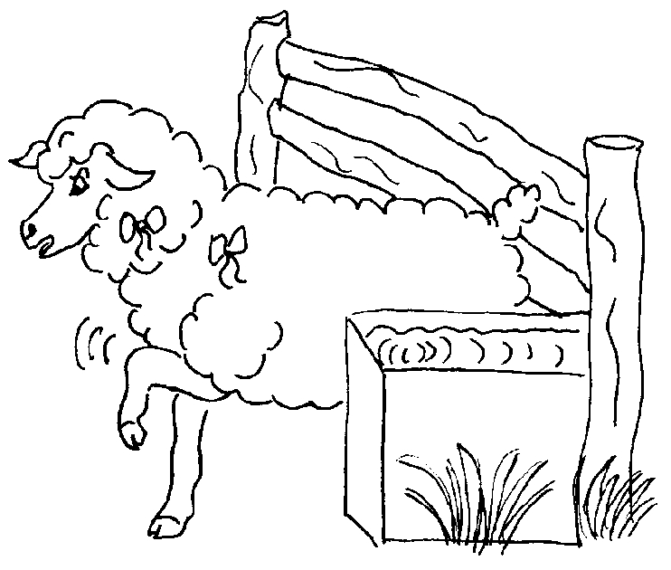 Un mouton se reposant paisiblement dans un champ verdoyant