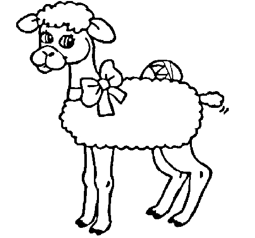Un mouton joyeux se prélassant dans un champ verdoyant