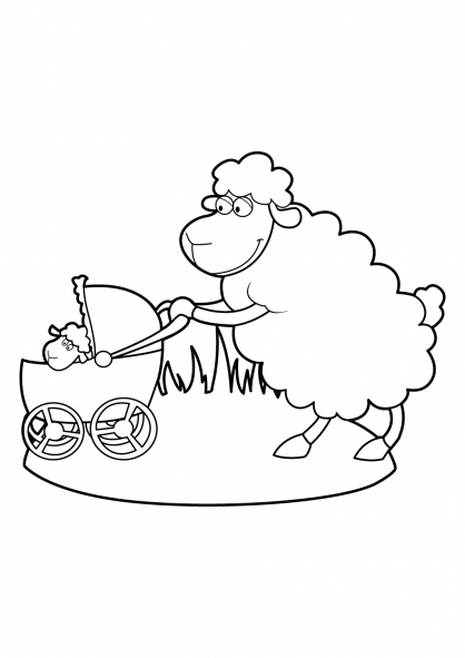 Un mouton joyeux se prélasse dans un champ verdoyant