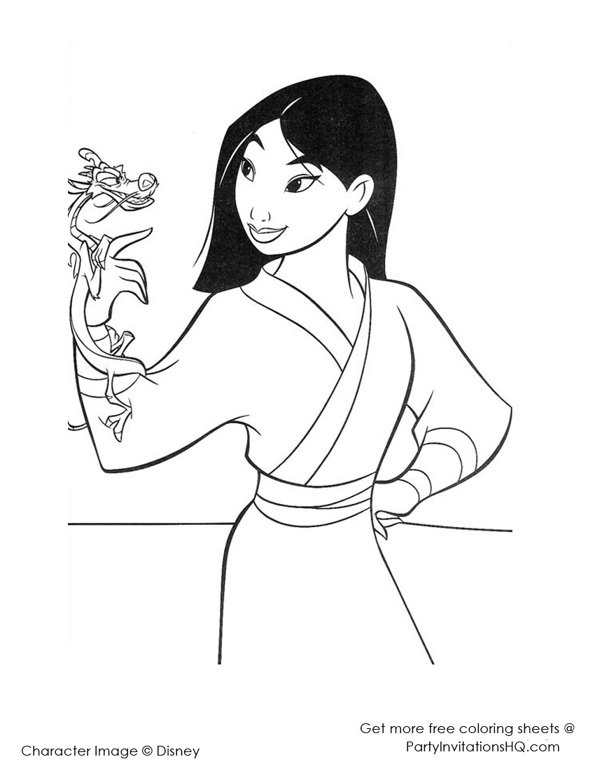 Mulan en pleine préparation pour la bataille dans un décor naturel