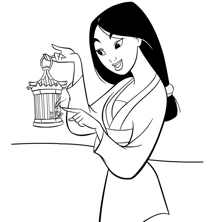 Mulan en pleine préparation pour le combat dans un décor naturel