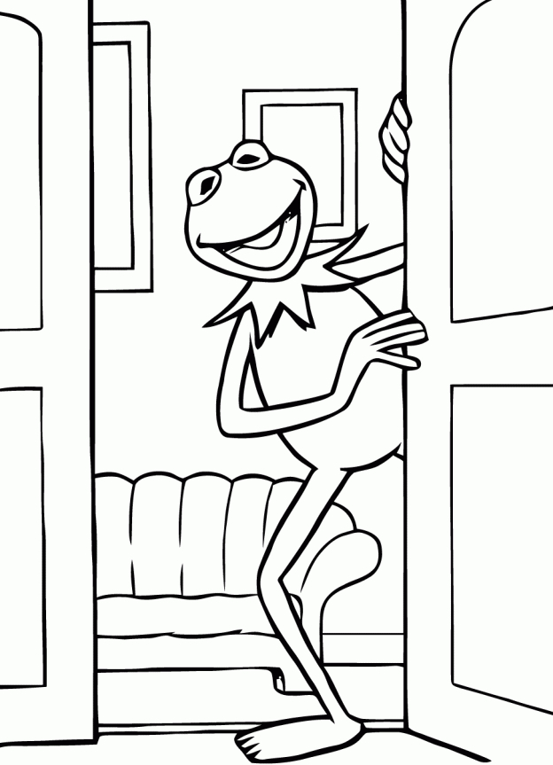 Les Muppets en pleine scène de comédie avec un décor amusant