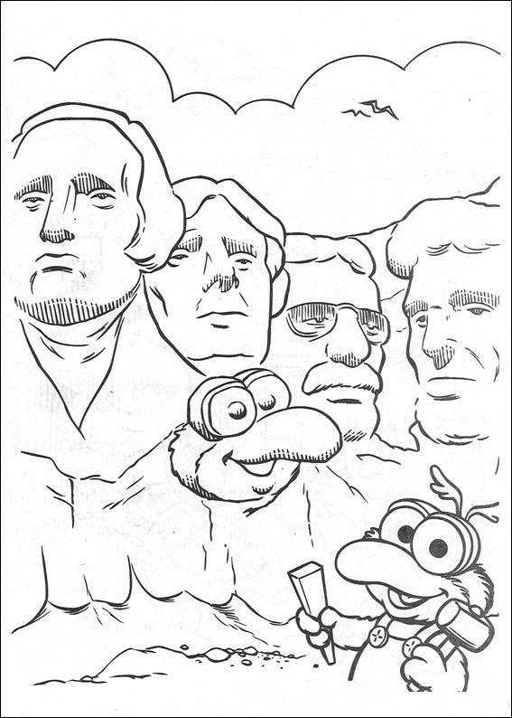 Les Muppets en pleine scène comique sur fond de décor animé