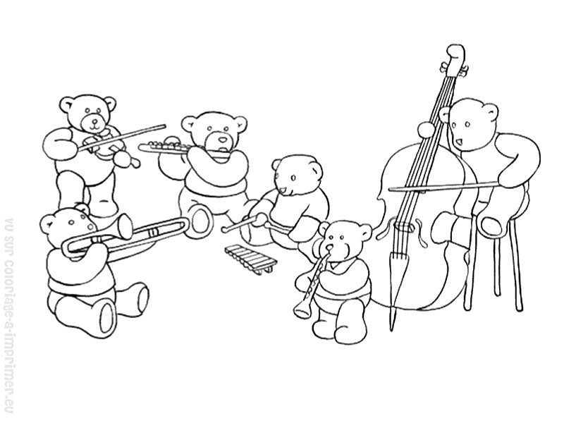 Un musicien jouant d'un instrument dans un cadre animé