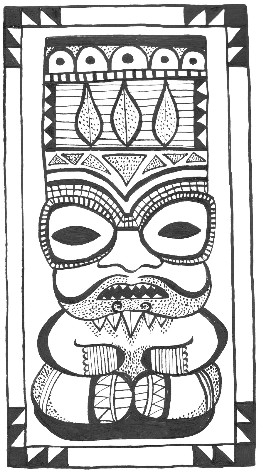 Scène de mythologie aztèque avec un guerrier et des motifs symboliques