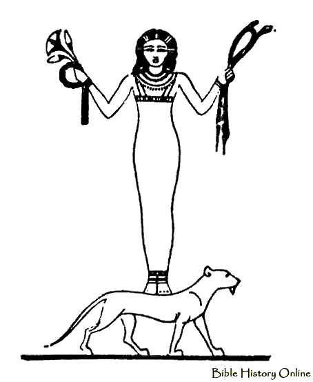 Scène de mythologie égyptienne avec des figures emblématiques et des motifs symboliques