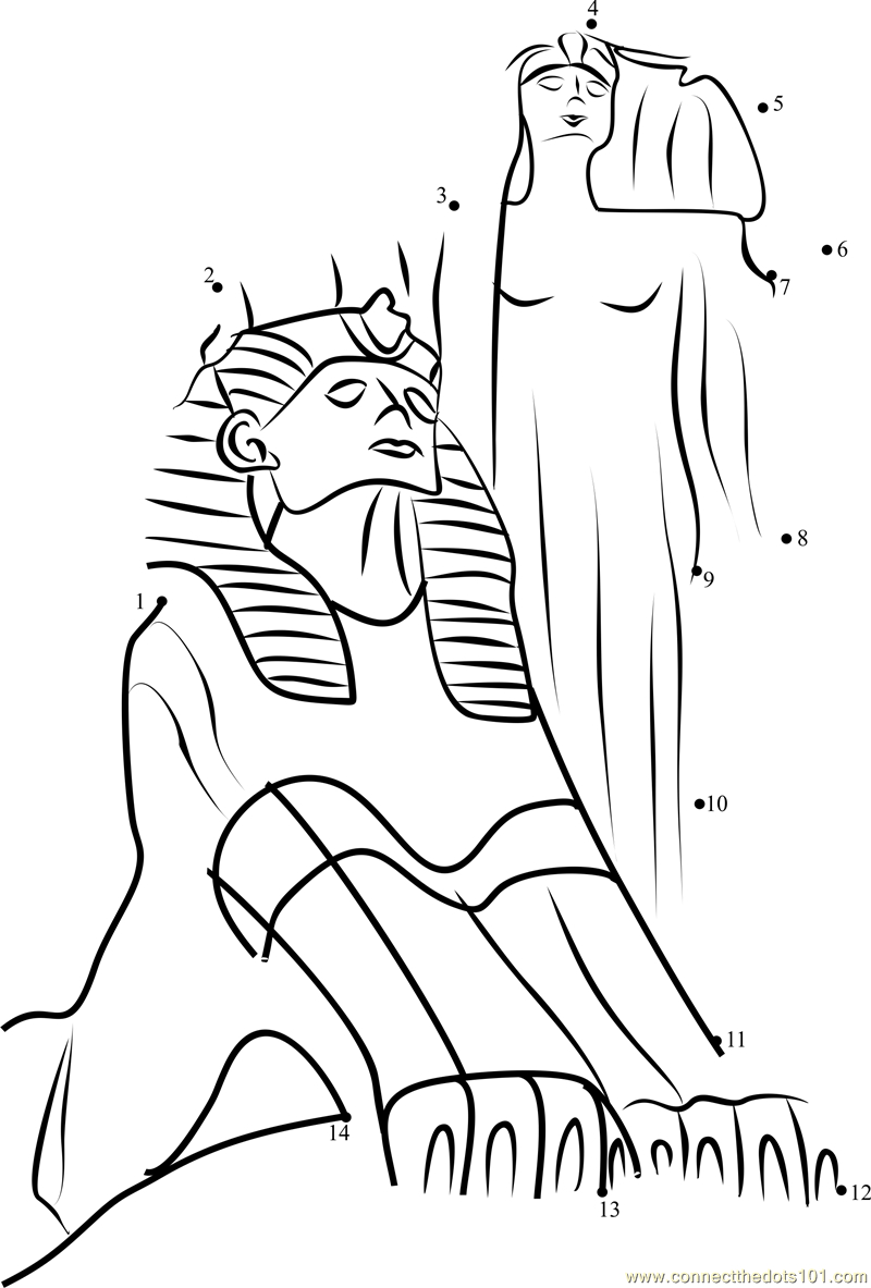 Scène de mythologie égyptienne avec un dieu et des symboles sacrés