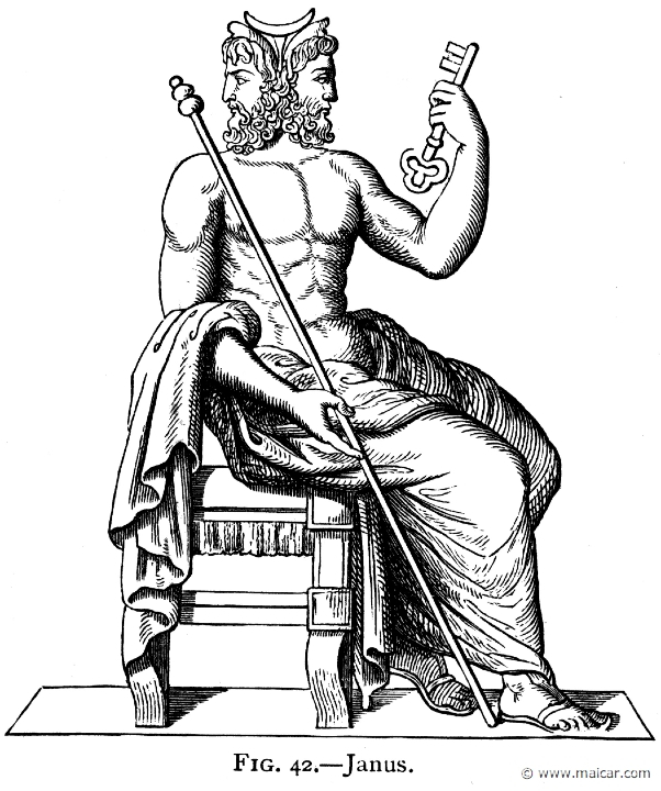 Zeus lançant un éclair sur un fond de montagnes