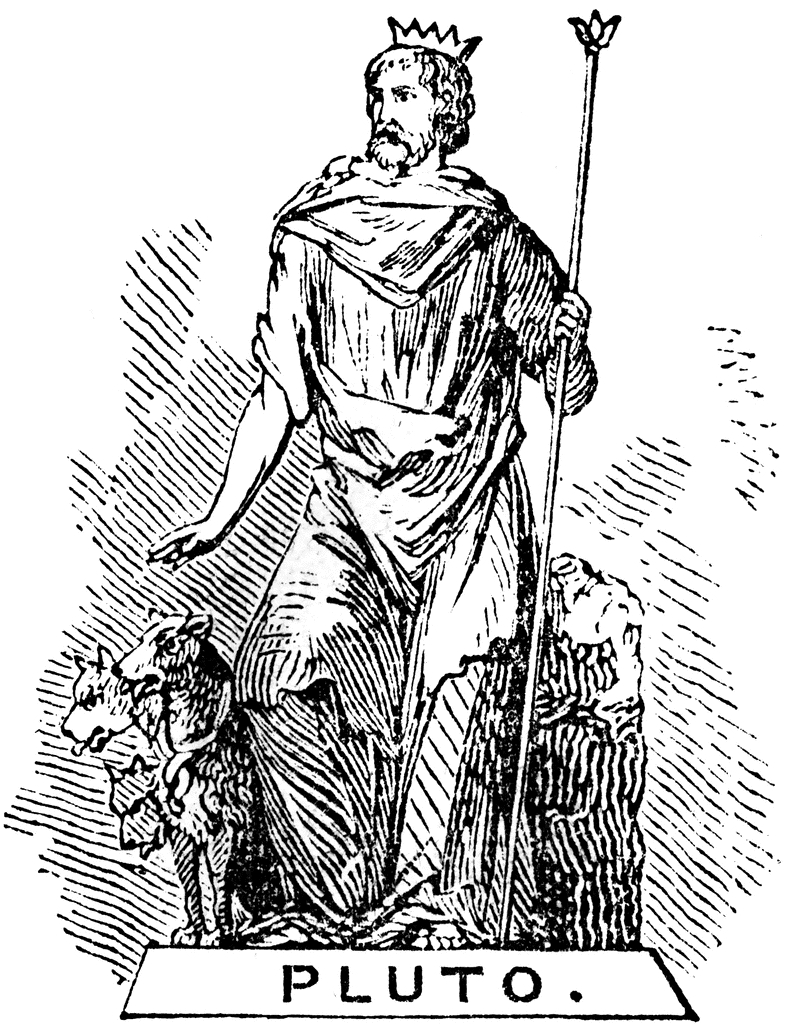 Coloriage de personnages de la mythologie grecque avec éléments naturels