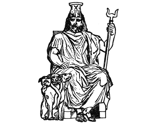 Coloriage d'un héros de la mythologie grecque combattant un monstre Coloriage d'un héros de la mythologie grecque combattant un monstre